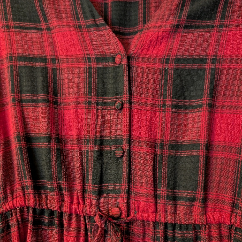Knox Rose Plaid Dress M - Picture 2 of 6
